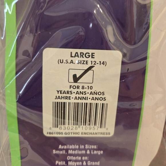 Vampiress‎ Gothic Enchantress kids Rubies Coatume girls Size 12-14 Halloween - Picture 5 of 6